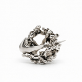 SWOOSH CAVE RING