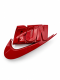 Run Hair Clip Red