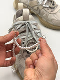 Sneaker Pearl Strap ( 5mm) Platinado