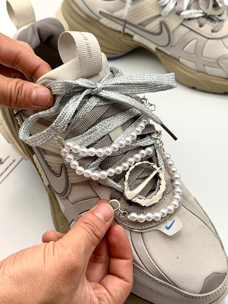 Sneaker Pearl Strap ( 5mm) Platinado