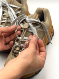 Sneaker Chain Piercing Platinada 3 niveles