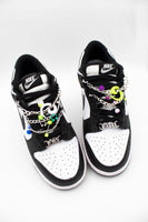 Sneaker Chain Piercing Platinada 2 niveles