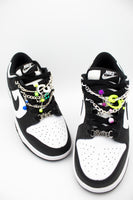 Sneaker Chain Piercing Platinada 2 niveles